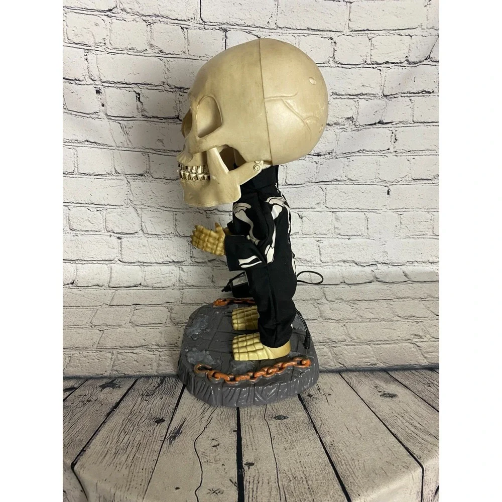 Vintage‎ *Video* Rare 2001 Gemmy Big Head Dancing Skeleton Super Freak Halloween